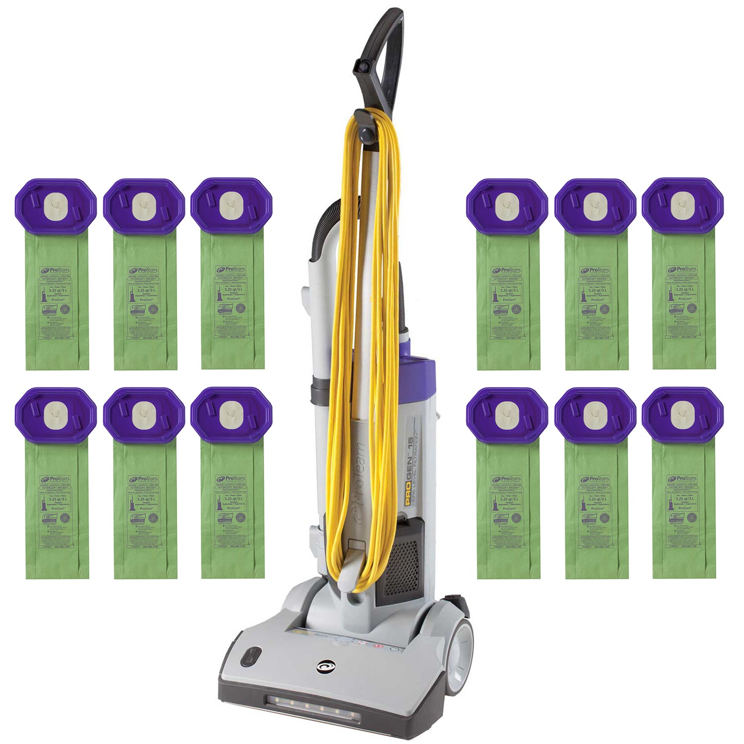 ProTeamÆ ProGen 15 Upright Vacuum 107330 w/ 12 Filter Bags