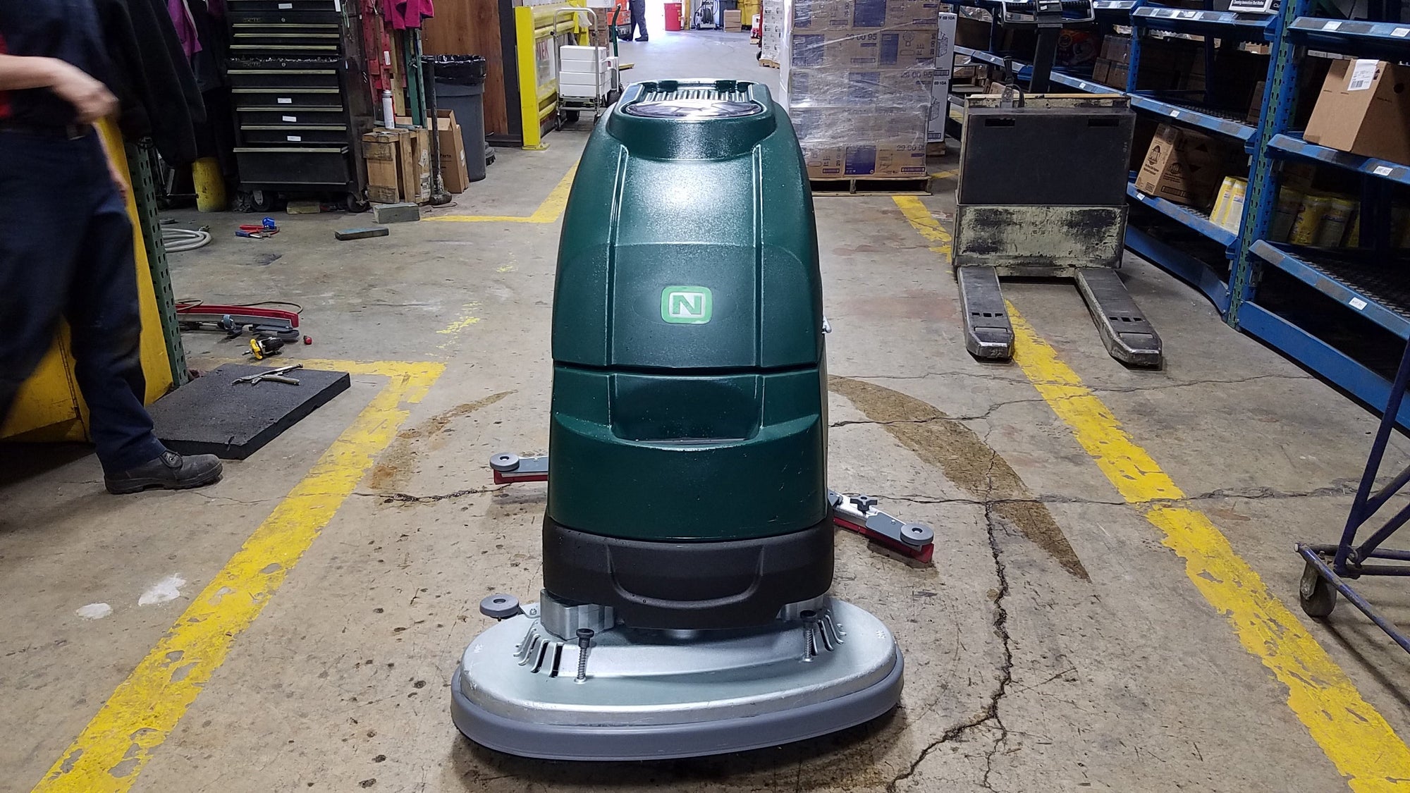 Refurbished Nobles SS5 | 28" Walk Behind Disk Floor Scrubber, Battery, Self Propel