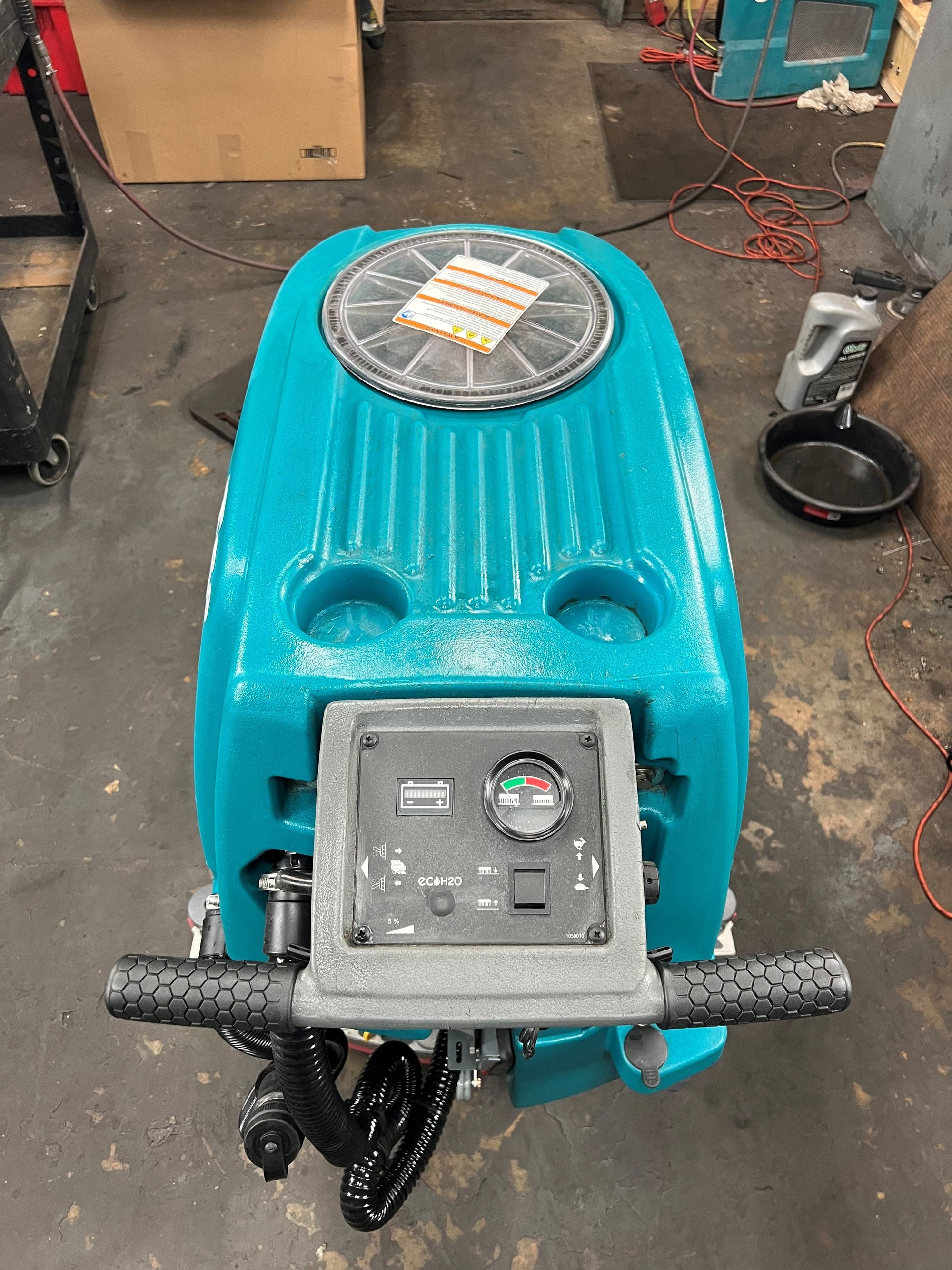 Refurbished Tennant T5E | 32" Walk Behind Disk Floor Scrubber, Battery, Self Propel