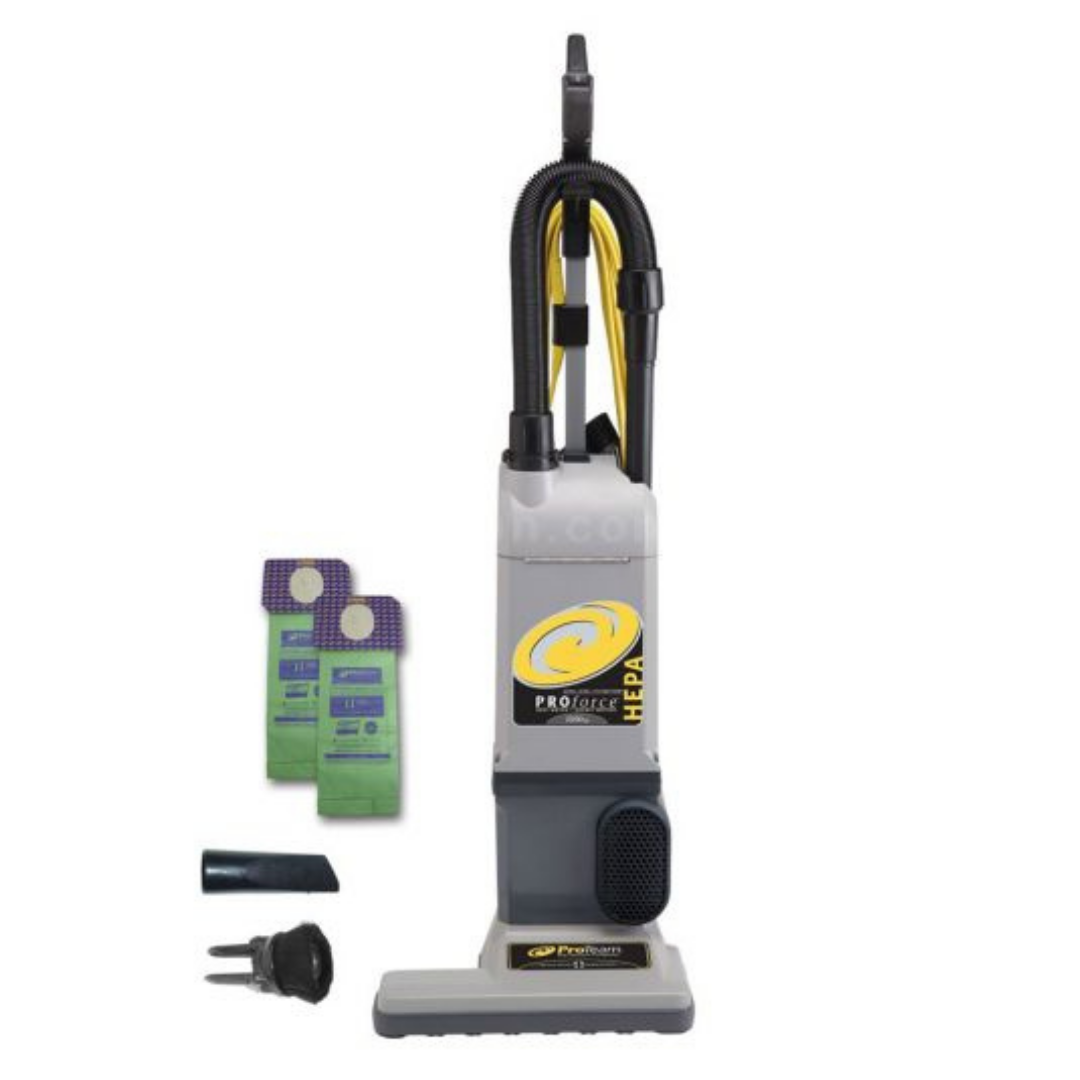 ProTeam ProForce 1500 XP HEPA Upright Vacuum w/ On Board Tools &amp; 2 Filter Bags