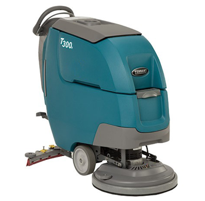 Refurbished Tennant T300e | 20&quot; Walk Behind Disk Floor Scrubber, Battery, Self Propel