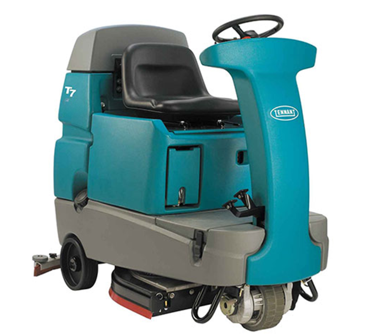 Refurbished Tennant T7 | 32&quot; Ride-On Disk Floor Scrubber, Battery