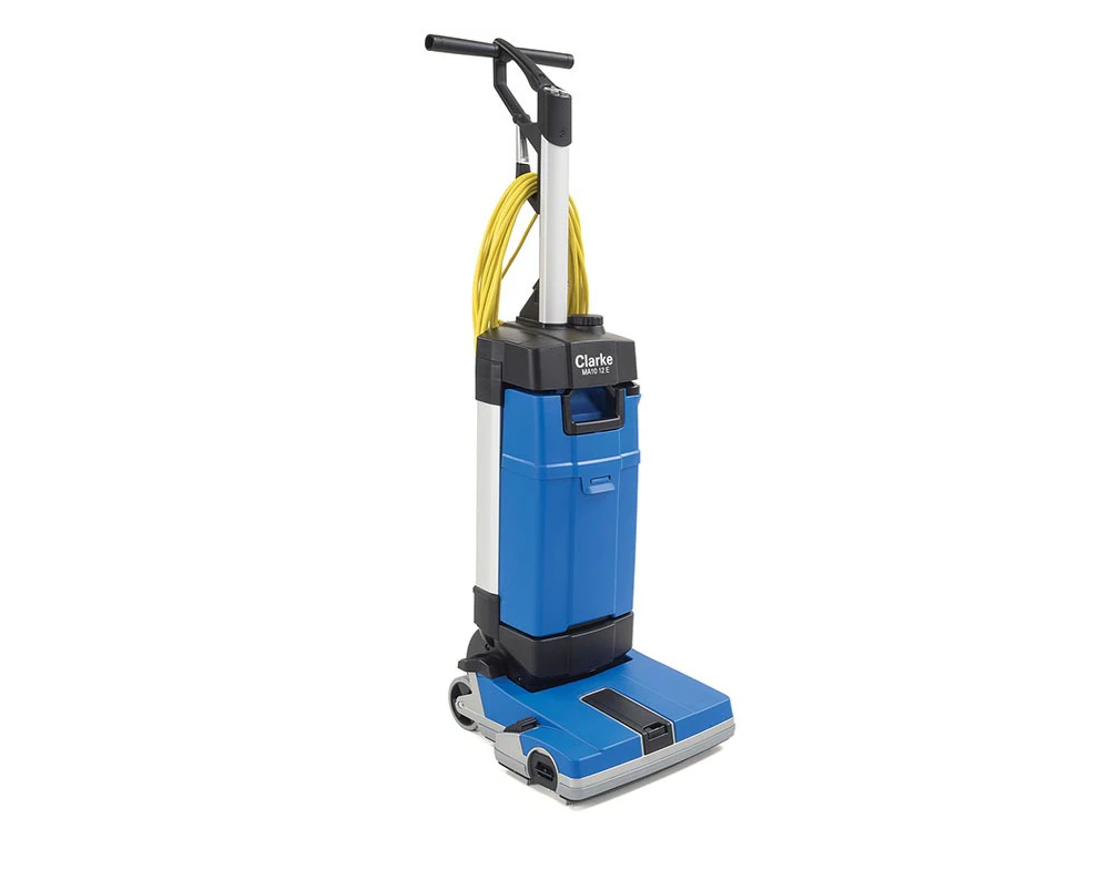 Clarke MA10 12E, Floor Scrubber, 12&quot;, .8 Gallon, Electric, Cylindrical, Forward and Reverse