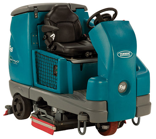 Refurbished Tennant T16 | 36&quot; Ride-On Cylindrical Battery Sweeper-Scrubber