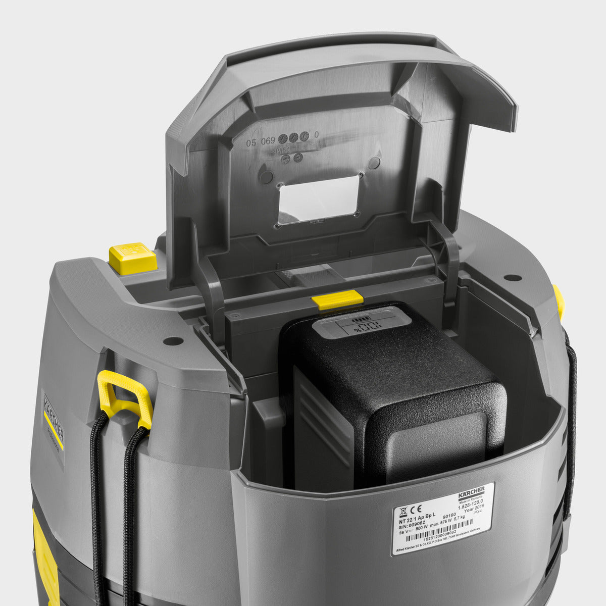 Karcher Cordless NT 22/1 AP BP, Wet Dry Vacuum, Shop Vac, 5.8 Gallon, 121CFM, .7 HP Motors, With Tool Kit, Cordless